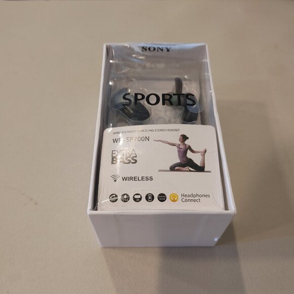 Sony True Wireless Bluetooth in Ear Headphones WF-SP700N/B - Picture 2 of 2